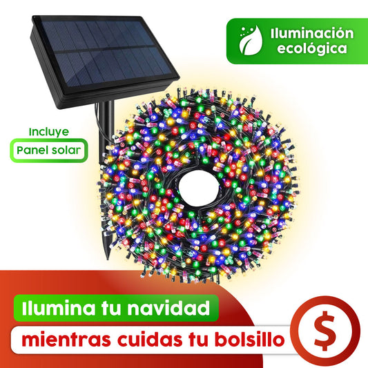 Luces solares navideñas